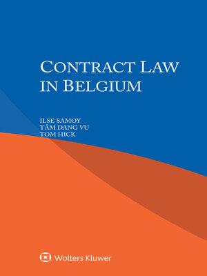 cover image of Contract Law in Belgium